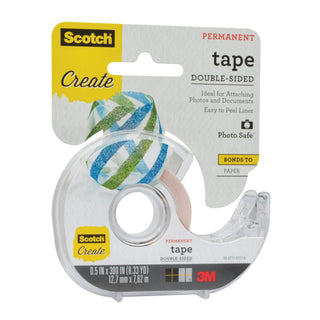 Scotch® Tape Double Sided 002-CFT, 1/2 in x 300 in