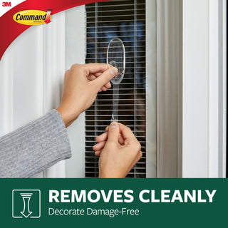 Command Outdoor Medium Clear Window Hooks 17091CLR-AWES