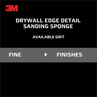 3M Fine Grit Extra Large Angled Drywall Sanding Sponge, 910-DSA-12-2PK