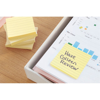 Post-it® Notes 630PK2 3 in x 3 in (7.62 cm x 7.62 cm) Canary Yellow,Lined