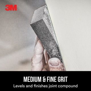 3M Drywall Sanding Sponge 9095DC-NA, Dual Grit Block, 2 7/8 in x 4 7/8 in x 1 in