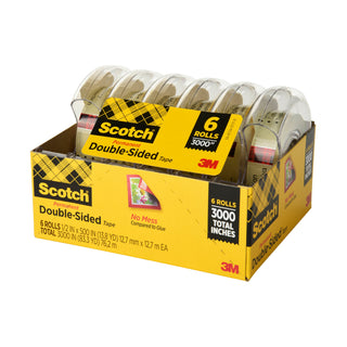 Scotch® Double Sided Tape 6137H-2PC-MP 1/2 in x 500 in