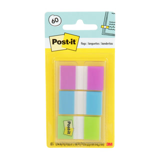 Post-it® Flags 680-PBG, .94 in. x 1.7 in. (23.8 mm x 43.2 mm) Purple,Blue