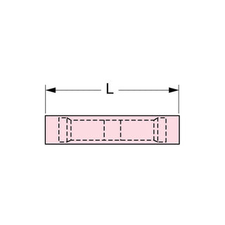 3M Butt Connector, Nylon Insulated w/Insulation Grip 22-18 AWG, 94784,61-NB