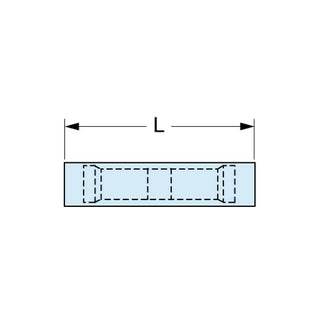 3M Butt Connector, Nylon Insulated w/Insulation Grip 16-14 AWG, 94787,62-NB