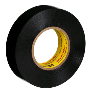 Scotch® Super 33+ Vinyl Electrical Tape, 3/4 in x 66 ft, 1-1/2 in Core,
Black