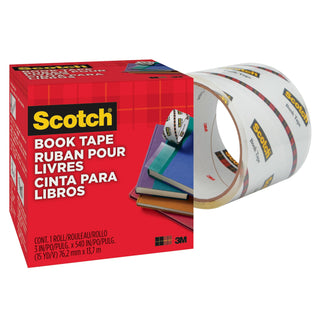 Scotch® Book Tape, 845-300, 3 in x 540 in (76,2 mm x 13,7 m)