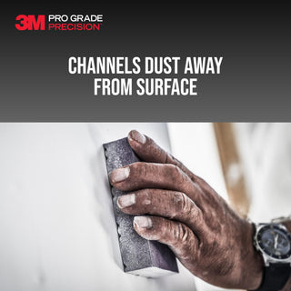 3M Pro Grade Precision Dust Channeling Block Sanding Sponge 80 grit
Medium