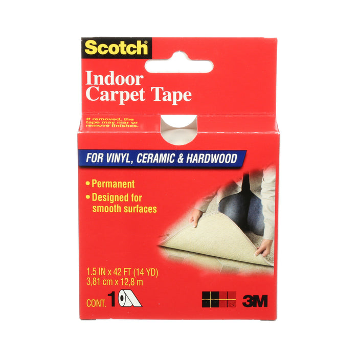 Scotch® Indoor Carpet Tape CT2010, 1.5 in x 42 ft (38.1 mm x 12.8m)