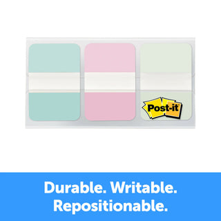 Post-it® Durable Tabs, Gradient, 1 in. x 1.5 in. (25.4 mm x 38.1 mm)