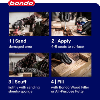 Bondo® Rotted Wood Restorer, 20131, 8 oz