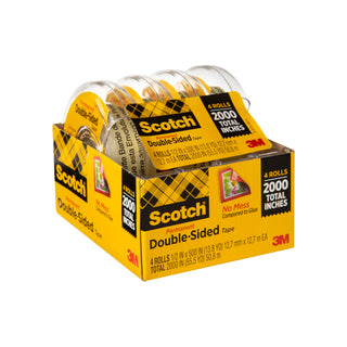 Scotch® Double Sided Tape, 4137, 1/2 in x 400 in