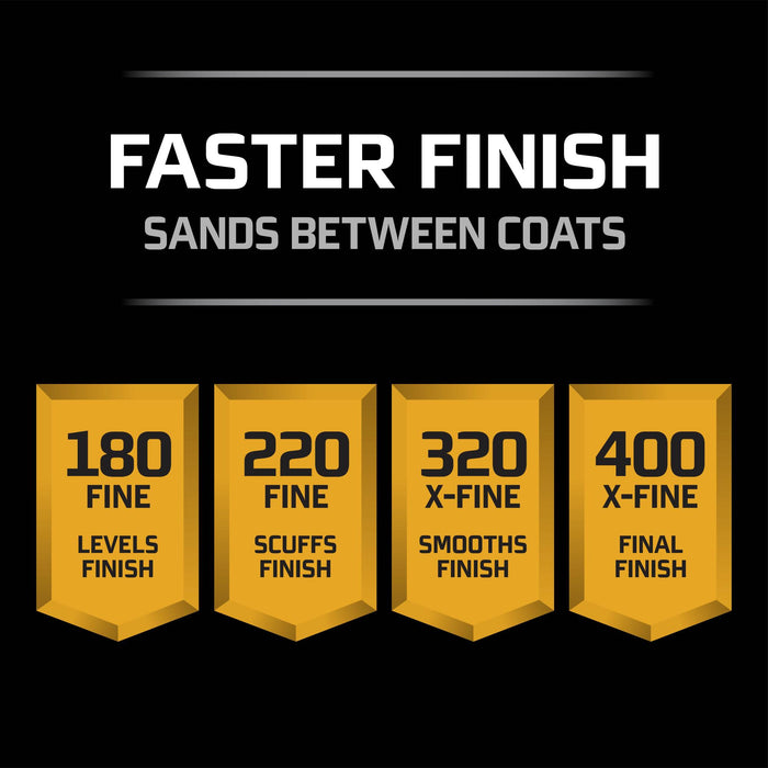 3M Pro Grade Precision Faster Sanding Sanding Sheets 120 grit Medium