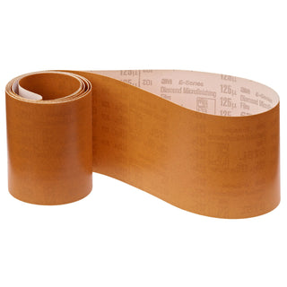 3M Diamond Microfinishing Film Belt 675L, 20 Mic 5MIL, Beige, 1 in x 30in