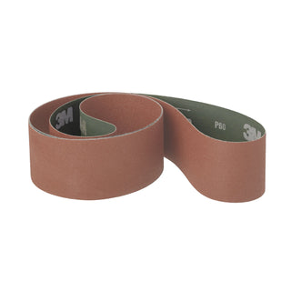 3M Cloth Belt 571F, 80 YF-weight, 86 in x 125-3/4 in, Film-lok,Full-flex