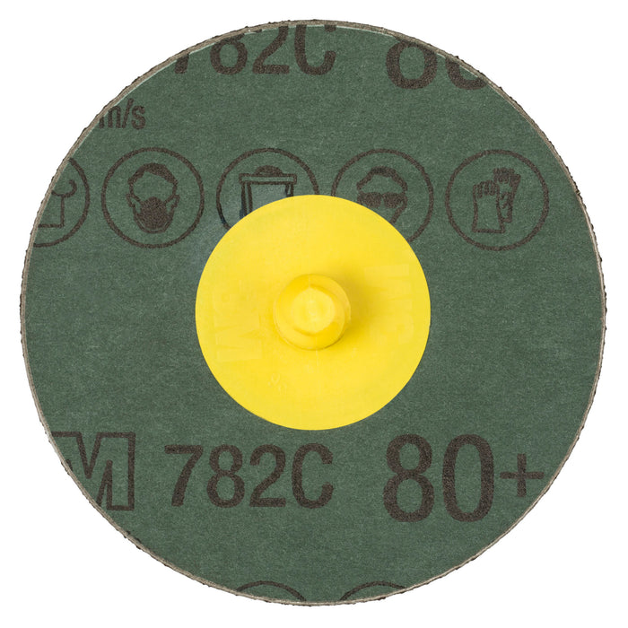 3M Roloc Fibre Disc 782C, 80+, TR, 1 in, Die R100N