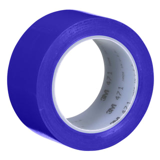 3M Vinyl Tape 471+, Indigo, 2 in x 36 yd, 5.3 mil