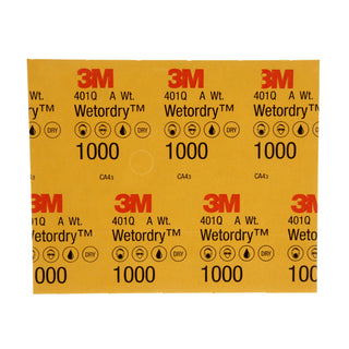 3M Wetordry Abrasive Sheet, 02034, 1000, 9 in x 11 in, 50 sheets percarton