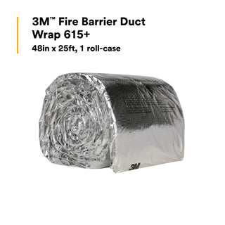 3M Fire Barrier Duct Wrap 615+, 48 in x 25 ft