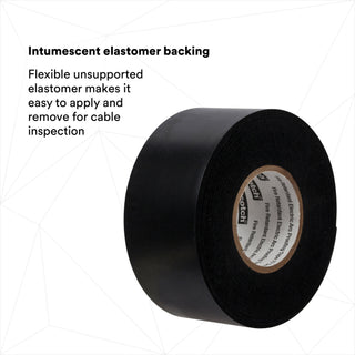 Scotch® Fire-Retardant Electric Arc Proofing Tape 77, 1-1/2 in x 20 ft,Black