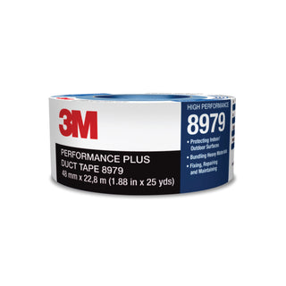 3M Performance Plus Duct Tape 8979, Black, 29 in x 60 yd, 12.1 mil