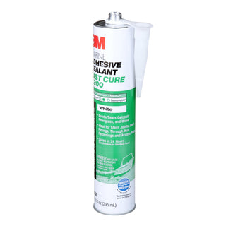 3M Marine Adhesive Sealant 4200FC, Fast Cure, White, 295 mL Cartridge