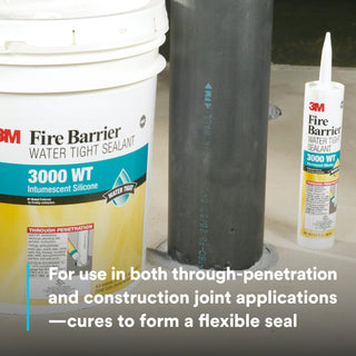 3M Fire Barrier Water Tight Sealant 3000WT, Gray, 4.5 Gallon (Pail)