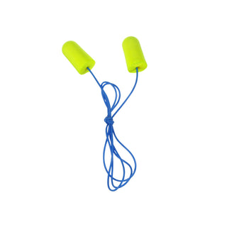 3M E-A-Rsoft Yellow Neons Earplugs 311-1251, Corded, Poly Bag, LargeSize