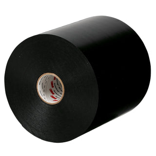 3M Scotchrap Vinyl Corrosion Protection Tape 51, 6 in x 100 ft,Unprinted, Black