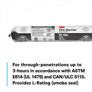 3M Fire Barrier Sealant FD 150+, Limestone, 20 fl oz Sausage Pack