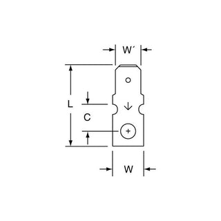 3M Scotchlok Double Male Ring Tongue, Non-Insulated RectangularMA250DM/6RRK