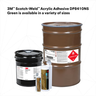 3M Scotch-Weld Acrylic Adhesive DP8410NS, Green, 490 mL Duo-Pak