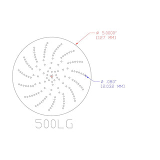 3M Xtract Film Disc 360L, P280 3MIL, 5 in, Die 500LG, 100/Carton