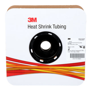 3M Heat Shrink Thin-Wall Tubing FP-301-3/16-Black-100`: 100 ft spoollength