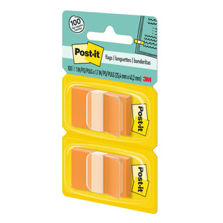 Post-it® Flags 680-OE2, 1 in. x 1.7 in. (2.54 cm x 4.31 cm) Orange, 2-pk