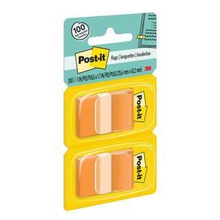 Post-it® Flags 680-OE2, 1 in. x 1.7 in. (2.54 cm x 4.31 cm) Orange, 2-pk