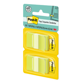 Post-it® Flags 680-BG2, 1 in. x 1.7 in. (2.54 cm x 4.31 cm) BrightGreen, 2-pk