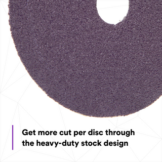 3M Cubitron II Abrasive Fibre Disc, 33415, 5 in x 7/8 in (125mm x
22mm), 60+