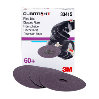 3M Cubitron II Abrasive Fibre Disc, 33415, 5 in x 7/8 in (125mm x
22mm), 60+