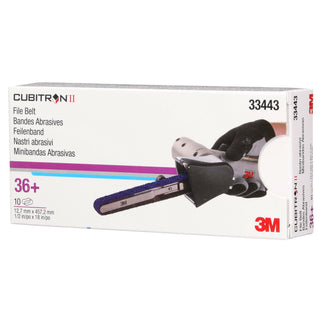 3M Cubitron II File Belt, 33443, 36+, 1/2 in x 18 in (12.7 mm x 457.2mm)