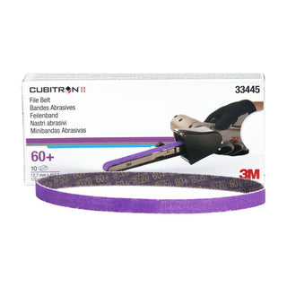 3M Cubitron II File Belt, 33445, 60+, 1/2 in x 18 in (12.7 mm x 457.2mm)