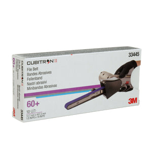 3M Cubitron II File Belt, 33445, 60+, 1/2 in x 18 in (12.7 mm x 457.2mm)