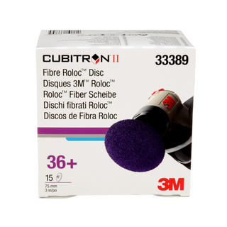 3M Cubitron II Roloc Fibre Disc 786C, 33389, 3 in (75 mm), 36+