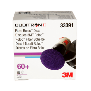 3M Cubitron II Roloc Fibre Disc 786C, 33391, 3 in (75 mm), 60+