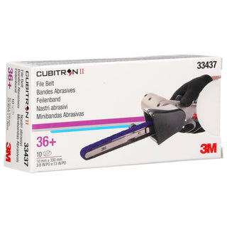 3M Cubitron II File Belt, 33437, 36+, 10 mm x 330 mm (3/8 in x 13 in)