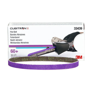 3M Cubitron II File Belt, 33439, 60+, 10 mm x 330 mm (3/8 in x 13 in)