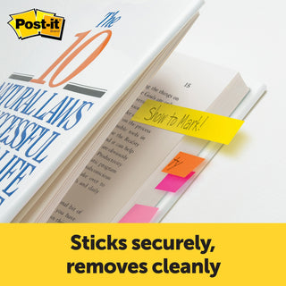 Post-it® Page Markers 5487 7/8 in x 2-7/8 in Neon 100sht/pd