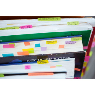 Post-it® Page Markers 670-5AF, 0.5 in x 1.75 in (12,7 mm x 44,4 mm)