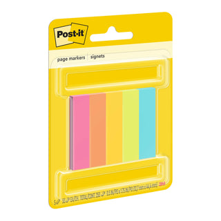 Post-it® Page Markers 670-5AF, 0.5 in x 1.75 in (12,7 mm x 44,4 mm)