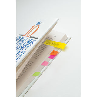 Post-it® Page Markers 670-5AF, 0.5 in x 1.75 in (12,7 mm x 44,4 mm)